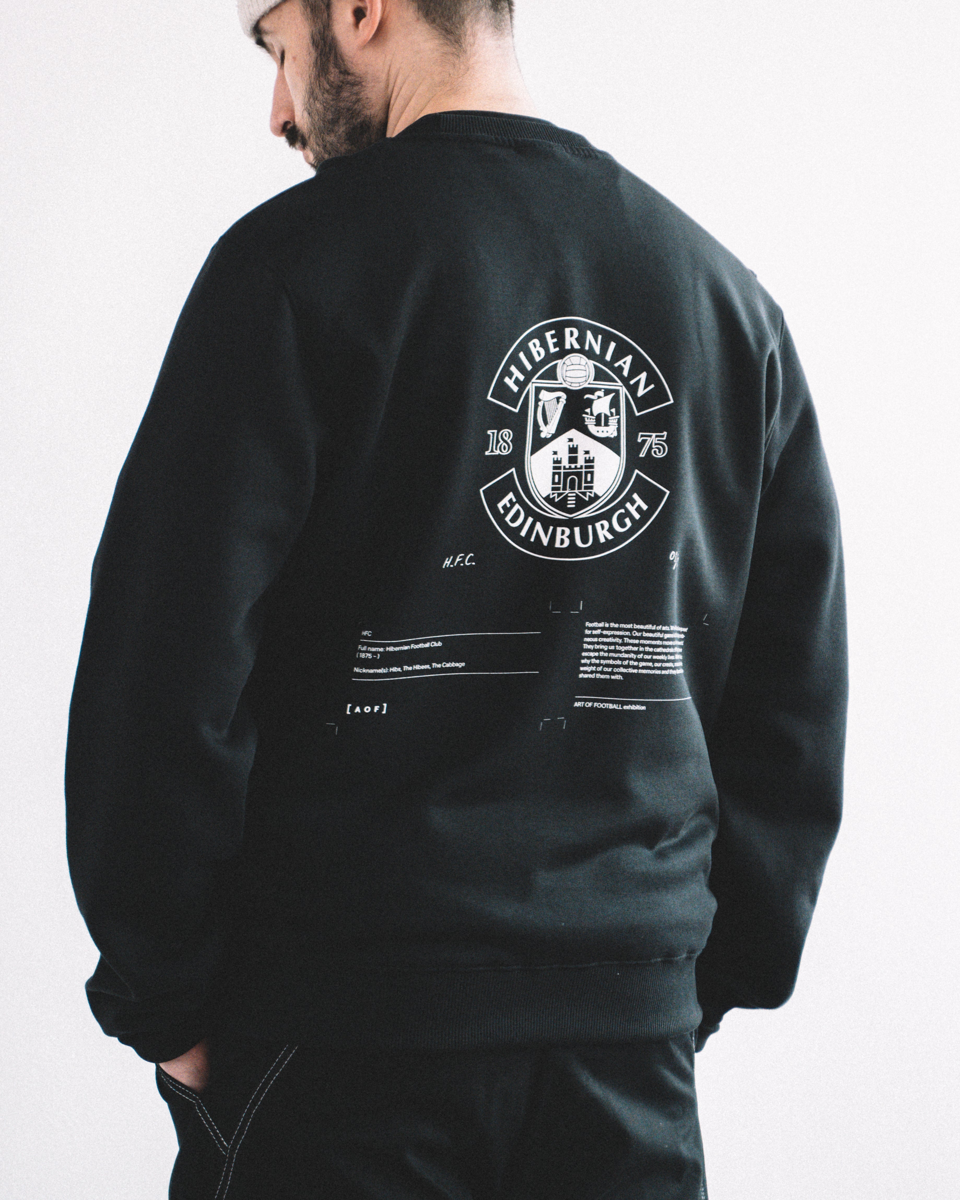 Hibs Exhibition Black Sweat – Art of Football Image Josh Sweat image beautiful image beautiful image beautiful - Hibs Exhibition Black Sweat – Art of Football