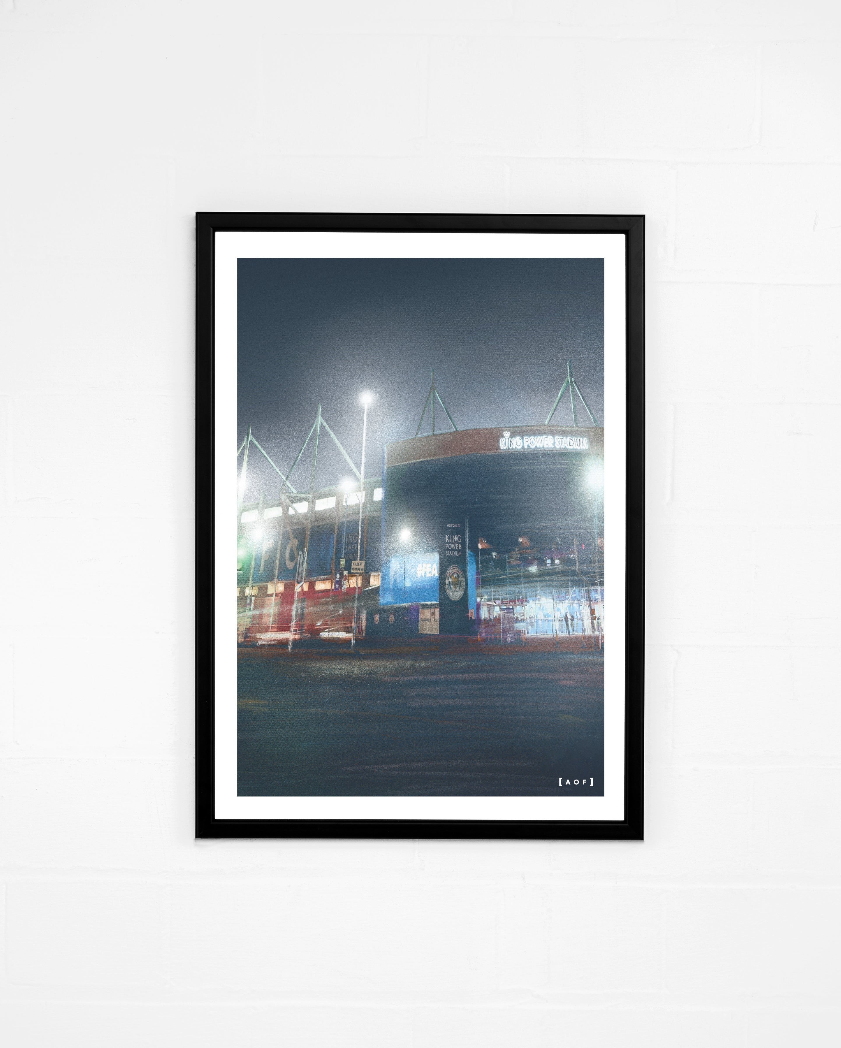 King Power Stadium by Night - Print