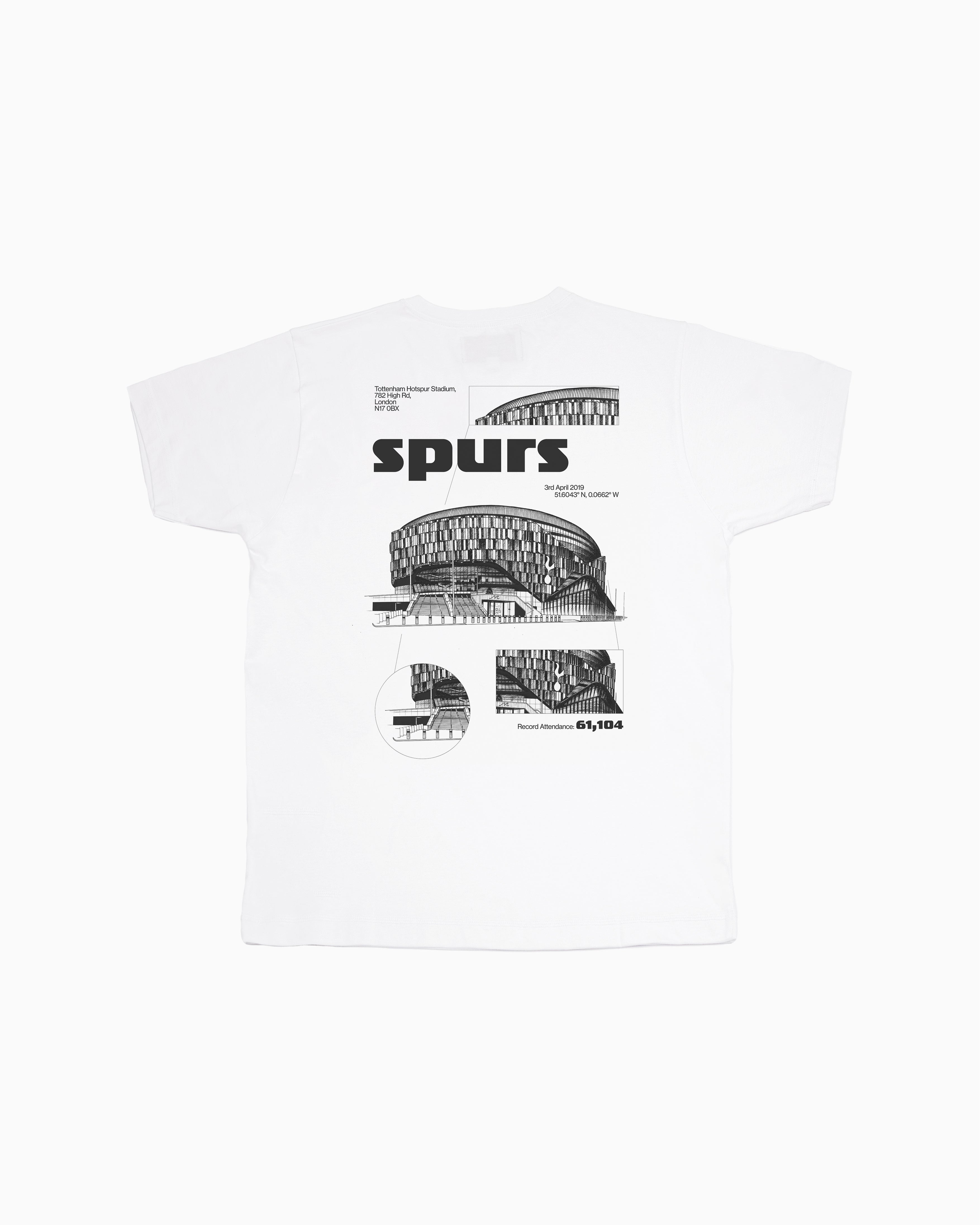 Spurs Stadium Blueprint - Tee or Sweat
